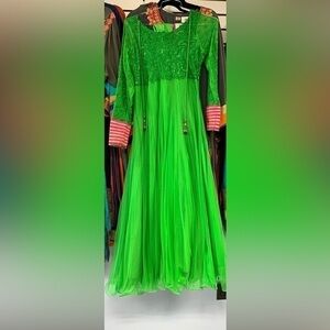 Indian Kurti emerald green dress